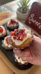 Yummiest Strawberry n White Chocolate Muffins#cooking #food #fyp #asmr #recipe #viral