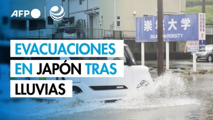 Evacuaciones en Japón tras lluvias que dejaron varios desaparecidos