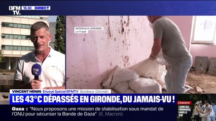 Canicule: 43 degrés dépassés en Gironde, un risque de feu de forêt réévalué