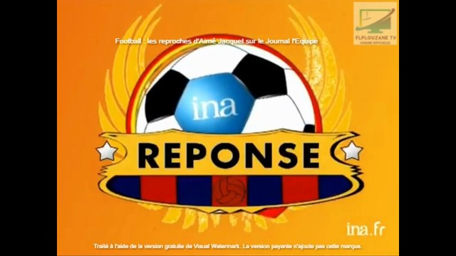 Football : Reproches d'Aimé Jacquet lors de la Coupe du Monde de Football 1998