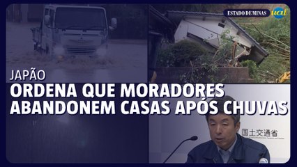 Japão ordena que moradores abandonem casas após fortes chuvas