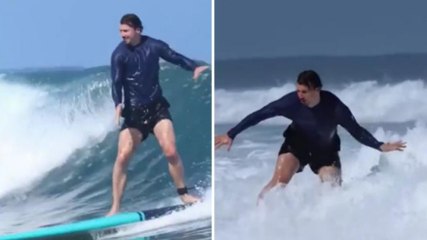 Ibrahimovic cavalca le onde: il video in cui surfa è virale!