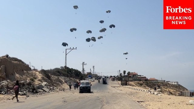 Humanitarian Aid Airdrops Continue Amid Looming Israeli Military Occupation Of Gaza