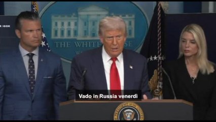Il lapsus di Trump: "venerdì vado in Russia..."