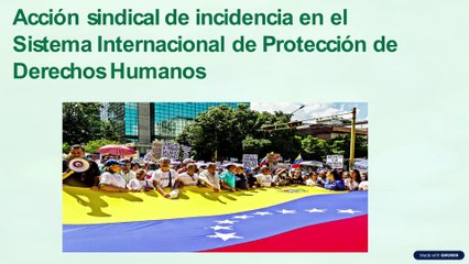 Marino - Accion Sindical de incidencia SIP de DDHH