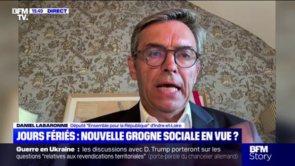 Suppression de deux jours fériés: Daniel Labaronne (Ensemble pour la République) réclame des "mesures compensatrices sur le plan de la rémunération