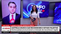 Austrália vai reconhecer Estado da Palestina | TEMPO REAL