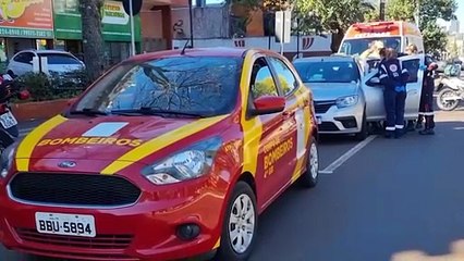 Mulher passa mal no Centro de Cascavel e é socorrida dentro de veículo