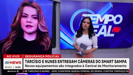 Tarcísio e Nunes entregam motos com câmeras do Smart Sampa | TEMPO REAL
