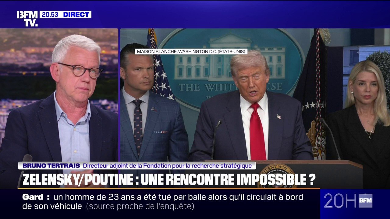Sommet entre Donald Trump et Vladimir Poutine: "Il ne peut pas y avoir de paix", estime Bruno Tertrais, directeur adjoint de la Fondation pour la recherche stratégique