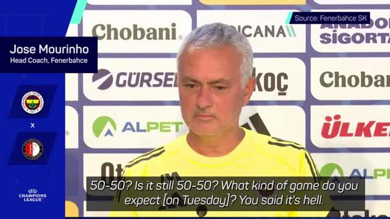 Mourinho clarifies comments about making it 'hell' for Feyenoord