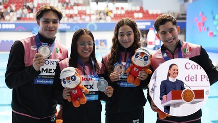 Claudia Sheinbaum felicita a los atletas mexicanos que están participando en los Juegos Olímpicos Junior