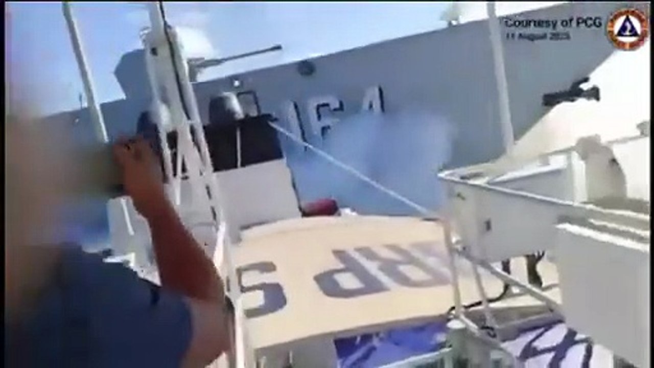 SHOCKING COLLISION: Chinese Coast Guard & PLA Navy Ships Crash While Chasing Philippine Boat