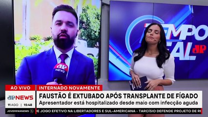 Após transplante de fígado, Faustão é extubado e segue internado | TEMPO REAL