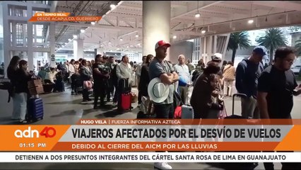Vuelos desviados llegan a Acapulco por fuertes lluvias en CDMX