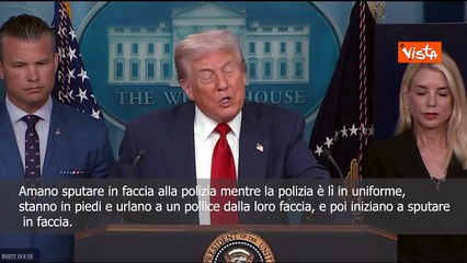 Trump su guardia nazionale a Washington: Se arrivano sputi i poliziotti autorizzati a picchiare