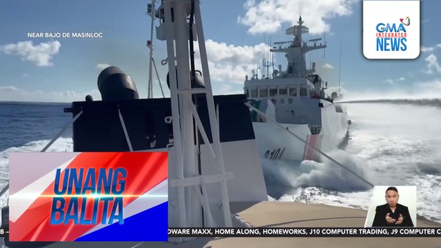 Dalawang barko ng China, nagkabanggaan habang hinahabol ang barko ng PHL Coast Guard | Unang Balita
