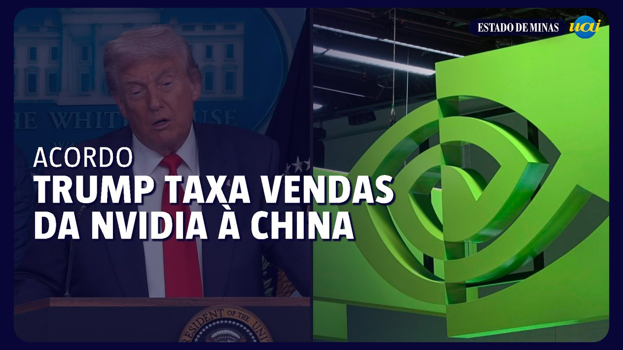 Trump confirma taxa de 15% sobre chips da Nvidia para a China - Vídeo ...