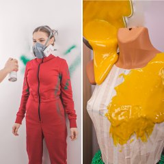 Unusual way of making a dress! And we didn't sew it