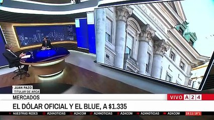 El títular de ARCA, Juan Pazo, con Eduardo Feinmann