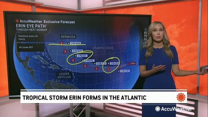 Erin expected to become the first major Atlantic hurricane of 2025