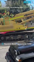 Runaway truck, excavator destroys 11 parked cars