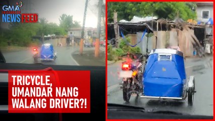 Tricycle, umandar nang walang driver?! | GMA Integrated Newsfeed