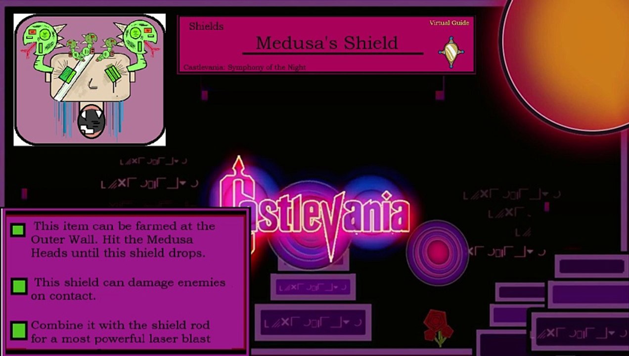 Castlevania: Symphony of the Night - Virtual Guide - Shields - Shield of Medusa