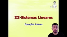 Equações Lineares - Sistemas Lineares (1-3)(Aula 10)