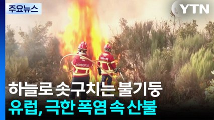 하늘로 솟구치는 불기둥...유럽, 극한 폭염 속 산불 이어져 / YTN