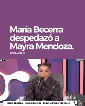 María Becerra despedazó a Mayra Mendoza- “En Quilmes no hay agua potable, el agua de la canilla