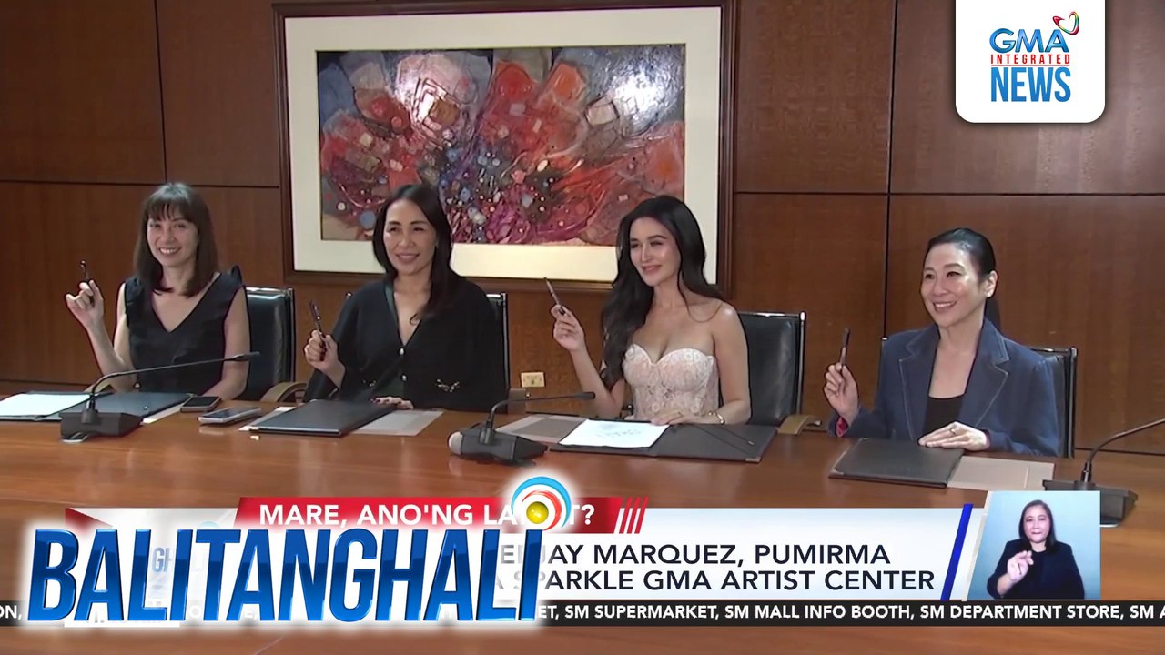 Kris Bernal at Teejay Marquez, pumirma ng contract sa Sparkle GMA Artist Center | Balitanghali