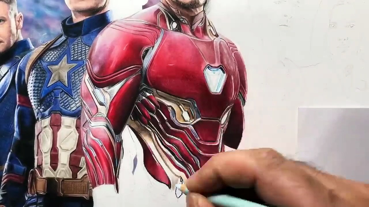The Avengers Artwork - Timelapse