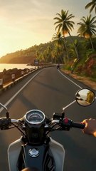 Honda Cub Coastal Road Ride 🌊🛵 | Relaxing POV Motorcycle Journey
