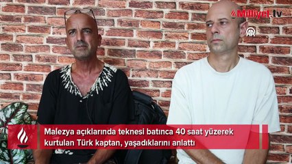Hayatta kalmak için 40 saat akıntıya karşı yüzdü