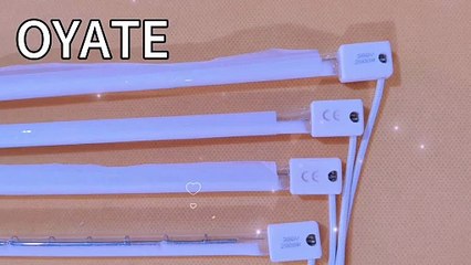 480mm 380v 2000w White coated short wave IR lamps halogen heating lamps for screen printing