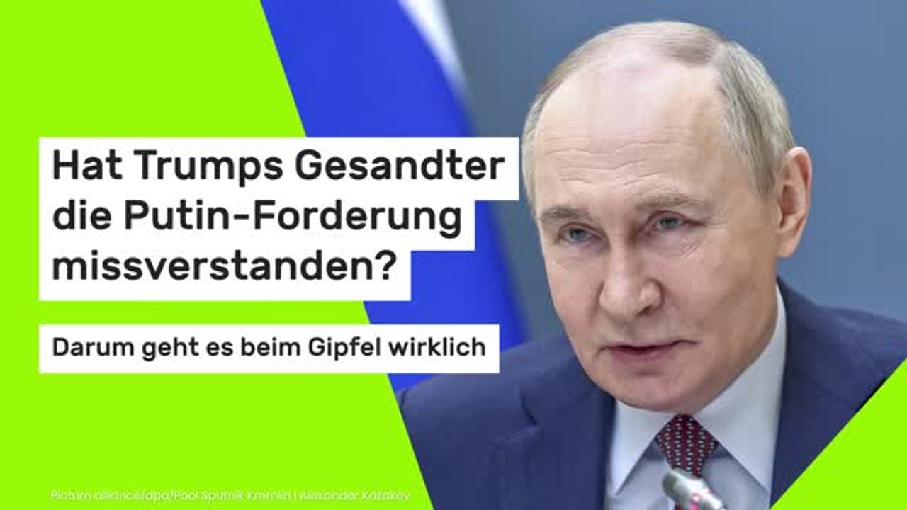 Trump-Vertrauter: Putin-Forderung missverstanden?