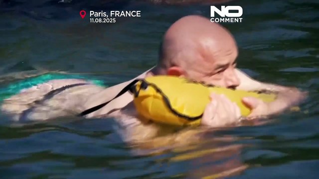 Baden in der Seine begeistert die Pariser