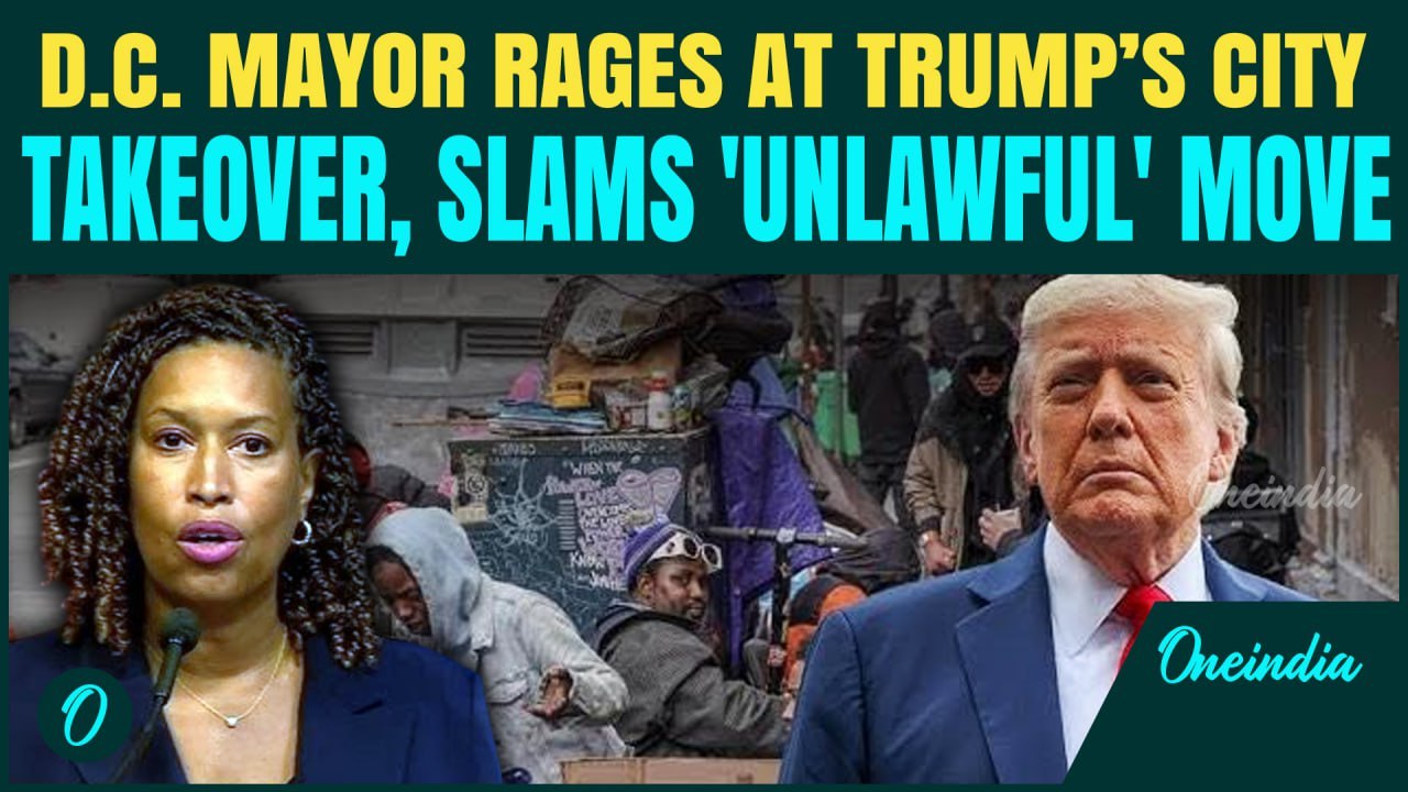 Washington D.C. Mayor SLAMS Trump’s Takeover of the City; Calls Trump’s Move ‘Unsettling’ | VIDEO