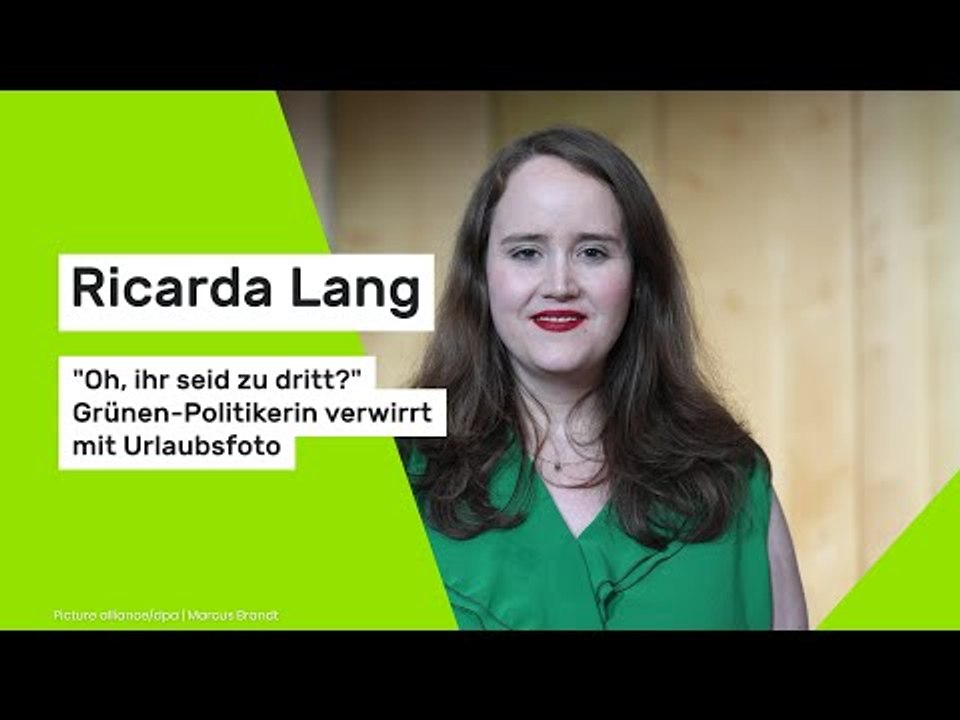 Ricarda Lang: 'Oh, ihr seid zu dritt?' Grünen-Politikerin verwirrt mit Urlaubsfoto