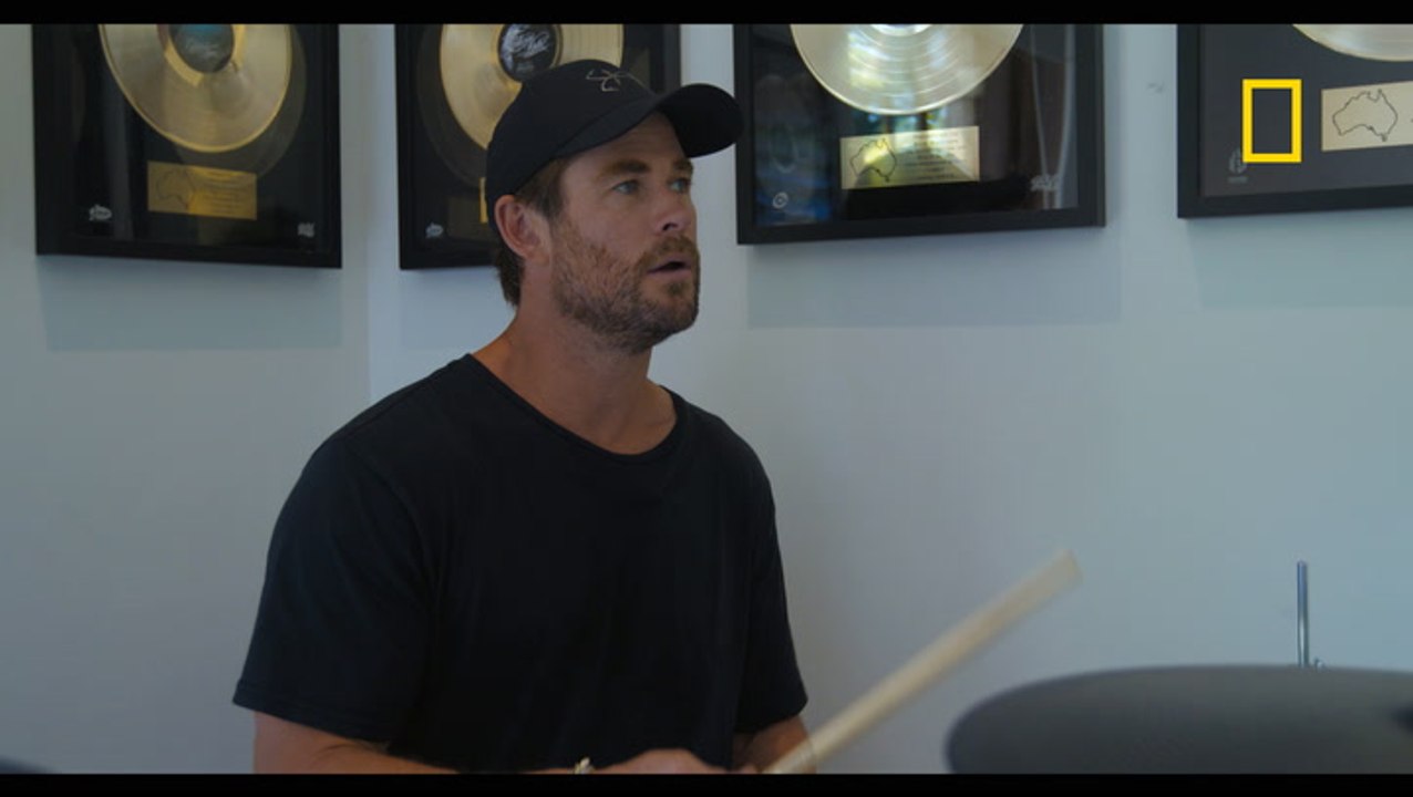 Limitless With Chris Hemsworth: Watch the Thor actor trying to learn the drums ahead of Ed Sheeran performance