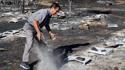 Lapseki’deki yangında 150 arı kovanı zarar gördü