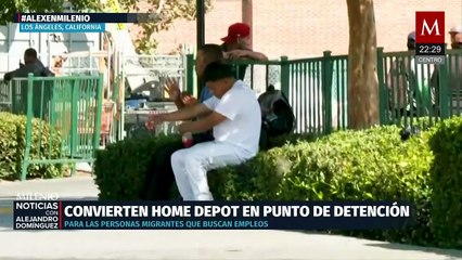 Migrantes en Los Ángeles desafían redadas y permanecen afuera de Home Depot