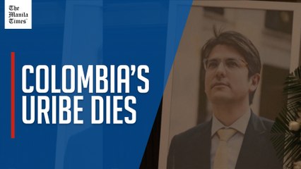 Family and friends of late Colombian Senator Uribe bid him farewell in Congress ceremony
