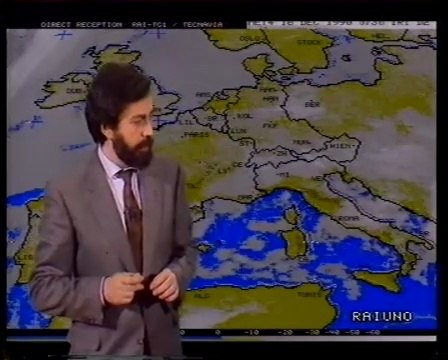 Rai Uno - Che Tempo Fa (Meteo 1) 【18.12.1990】