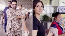 Aamir Khan-Gauri all smiles as they arrive together at Mumbai airport. Video