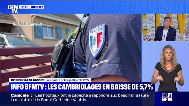 INFO BFMTV - Les cambriolages sont en baisse de 5,7% depuis le début de l'année