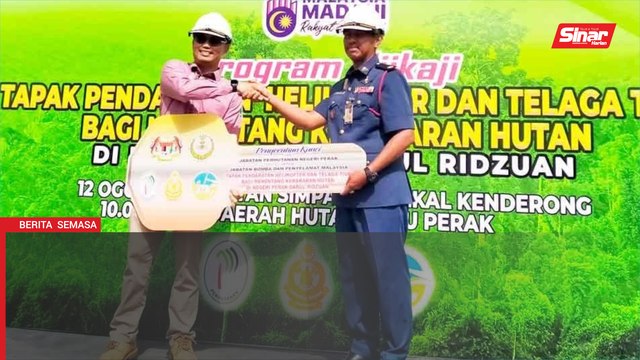Perak miliki helipad pertama dalam hutan simpan bantu operasi kebakaran