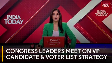 Congress leaders meet to discuss Vice President candidate, Bihar voter roll issue