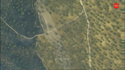 Los bomberos comparten imágenes aéreas del incendio en Tres Cantos